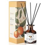 FRANIC Reed Diffuser - Citrus Mint 6.7oz(200ml) with Scented Diffuser 6 Sticks, Long Lasting Fragrance for Home & Office Decor, Aromatherapy Diffuser Oil Gift Set