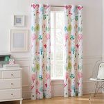 GOGAJI COLLECTION Polyester Mickey and Minnie 3D Digital Print Designer Pink Color Curtain for Living Room, Kids Room, Home (4, Window 4 x 5 feet)