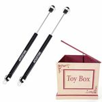 Apexstone Soft Close Hinges for Toy Box, Slow Closing Safety Hinges for Toy Chest, Storage Bench, Wooden Chest & Toy Box, Prevent Finger Pinch, Set of 2
