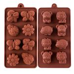 LOKIPA Animal & Insect Silicone Chocolate Candy Jelly Molds, Soap Molds, Silicone Baking Molds