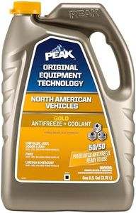 PEAK OET Extended Life Gold 50/50 Prediluted Antifreeze/Coolant for North American Vehicles, 1 Gal.