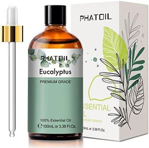 PHATOIL Eucalyptus Essential Oil 100ML, Eucalyptus Essential Oils for Diffuser, Humidifier, Aromatherapy, DIY Candle and Scented Products Making (Eucalyptus, 100ml)