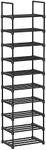 SONGMICS Shoe Rack, 10-Tier Metal S