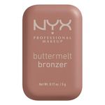 NYX PROFESSIONAL MAKEUP Buttermelt Bronzer, Powder Bronzer, 12 HR Wear, Fade Resistant & Transfer Resistant, Infused with Shea Butter - DESERVE BUTTA