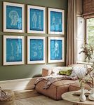 Magic Posters Anatomy Set Of 6 Patent Prints, Office Decor, Anatomical Muscle Poster, Clinic Wall Art, Medical Student Gifts For Doctors, Nurses, Surgeons
