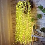 XERGY Artificial Vine Leaf LED Fairy String Light Ideal for Bedroom,Garden,Birthday & Festive Décor,Diwali Lights & Christmas,Party Diwali Lights for Decoration Home (3x1Meter,Corded Electric)