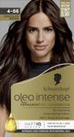 Schwarzkopf Oleo Intense Permanent Oil Colour 4-86 Chocolate Brown, 100% Grey Coverage, Conditioner with HaptIQ System, Long-Lasting Colour, Ammonia Free Hair Dye