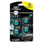 Febreze Unstopables Car Odor-Fighting Car Freshener Vent Clip Fresh Scent, 2.2 mL Car Vent Clip, Pack of 4