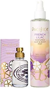 Pacifica French Lilac Perfume & Hair Mist and Body Spray Set – Fresh Spring Lilac Fragrance Duo with Magnolia, Ylang Ylang & Heliotrope Notes Vegan, Alcohol-Free Clean Beauty Fragrance for Her