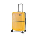 Urban Jungle By Safari Medium Trolley Bag, Hardside Polycarbonate Medium (65 Cm) Suitcase With 8 Wheels And Tsa Lock Travelling Luggage For Men & Women | Urban Yellow, Spinner Wheels