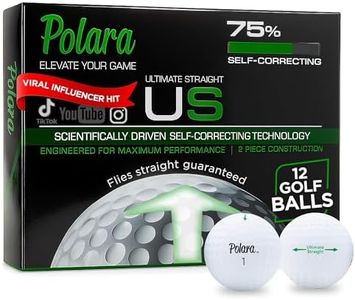Polara Self-Correcting Golf Balls – 12 Pack Ultimate Straight Golfballs, Soft Feel, Anti-Slice & Hook Correction, Exceeds USGA Limits, Dimple Pattern, High-Performance Golf Balls for Men & Women