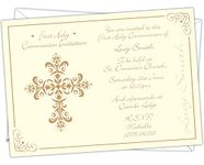 D&L Designs Ltd Personalised First 1st Holy Communion Invitations Invites HCI 008 (Pack of 24)