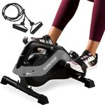 LifePro Under Desk Bike Pedal Exerciser, Arm and Leg Mini Exercise Bike Stationary Bike Pedals, Perfect Desk Exercise Equipment, for Seniors Adults and Teens - Foot Pedal Exerciser and Desk Workout
