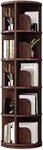 RKUVPAE Revolving Bookshelf 360° 2/3/4/5/6 Tier Rotating Bookshelf Bookshelf Rotating Round Bookcase Wooden for Living Room Bedroom(Size:46 * 159cm)