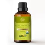 Carno Calm Lemongrass Essential Oils for Diffuser |100% Pure and Natural Lemon Grass Oil | for Hair, Massage, Spray, Aromatherapy and Skincare | 30ml