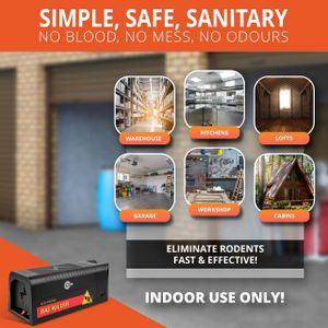 RatKil Electric Rat Trap – Humane High-Voltage Rodent Killer