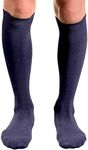 Couver Knee High Cotton Baseball, Softball, Multi-Sports Socks(Dark Purple L)