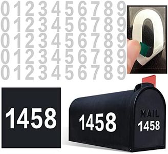 2 inch Mailbox Numbers for Outside, 50 PCS Reflective Number Stickers with Sticky Tab for Easy Backing Separation, Pre-cut for Effortless Align, Strong Self Adhesive Vinyl Address Numbers