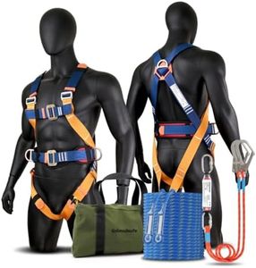 Golmudsafe Safety Harness Fall Protection,roof harness safety,climbing harness，safety harness for construction,upgraded removable cushion bag and rope