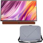 Skyworth 24-Inch Portable Display with Case Bundle, 3-Hour Battery Life P100 Companion Series 1080P FHD Smart Google TV, Matte Screen, HDR10, Dolby Audio, LED, Bluetooth, Chromecast and Google Assista
