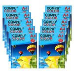 COMPUCOLOR - Cast Coated Primo Glossy Photo Paper 130Gsm (A4 Size,50 Sheets X Pack Of 10) Bright White | For All Inkjet Printers | Water Proof, Scratch Resistant, Instant Dry, Long Lasting