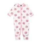 Kidbea 100% Organic Cotton Rompers | Sleepsuits | Jumpsuit | Nightsuit for New-Born Baby Girls & Boys infants & Toddler, Color Rose Size NB