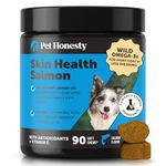 Salmon Oil for Dogs - Omega 3 Fish Oil For Dogs All-Natural Wild Alaskan Salmon Chews Omega 3 for Dogs for Healthy Skin & Coat, Cure Itchy Skin, Dog Allergies, Reduce Shedding - 120 Count Dog Fish Oil