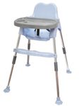 My Giraffe 3 in 1 - Easy to Clean Bobo Blue Baby Dining Chair with Footrest and Tray, Upto 20 kgs