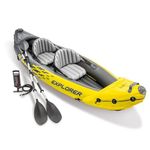 KidsZeeNie® Inflatable Portable Boat| Water Raft Kayak Perfect for Adults Adventure,Rafting,Picnic,Swiming Pools,Fishing,Boating,Rescue Flood Help Boat (Explorer K2)