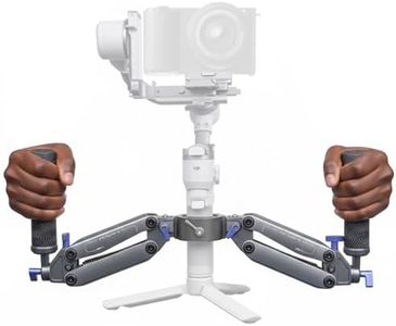 Z Axis Spring Gimbal Dual Handle Grip with NATO Clamp, Compatible with DJI RS4 PRO/RS4/RS3 PRO/RS3/Crane 2/RS2/Ronin S etc ﻿
