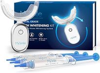 MySmile Teeth Whitening Kit for Sensitive Teeth with LED Light, 10 Min Non-Sensitive Fast Teeth Whitener, 3 Carbamide Peroxide Teeth Whitening Gel, Powerful whitening Formula, Enamel Safe