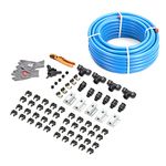 Redrock Performance Shop Air Line Kit 3/4" x 200ft 5-Ways Out HDPE Aluminum Air Compressor Piping for Garage LeakProof&Easy to Install Air Hose Kit Air Compressor Accessories 200PSI ASTM F1282