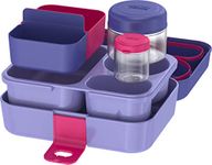 Thermos F5000PU6 Funtainer, Purple Food Storage System, 8-piece set