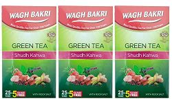 Wagh Bakri Green Tea Shudh Kahwa Tea Bag 25 Tea Bags Pack of 3