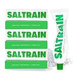 SALTRAIN Tiger Leaf Toothpaste with Centella Asiatica Extract | Natural Toothpaste for Fresh Breath, Zero Cavity and Resilient Gums | Strong Scent, No Fluoride & Mint Flavored Toothpaste (Pack of 6)
