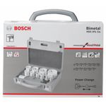 Bosch Professional 14 pcs. Hole Saw Progressor for Wood & Metal Universal Set (for Electricians, Ø 19-76 mm, Accessory Drill)