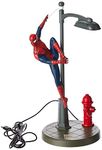 Spiderman Desk Lamp - Officially Licensed Disney Table Light, Marvel Streetlight Spider Man Spotlight, Gift for Multiverse Fans | Paladone, Red, Blue, Gray