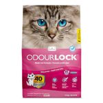 OdourLock Baby Powder Scented Ultra Premium Cat Litter -Blocks Ammonia, Dust-Free, Extra-Hard Clumping, 40-Day Odor Control, Quick Absorption, No Tracking, Multi-Cat Friendly, Made in Canada 12kg