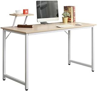 sogesfurniture Bureau d'ordinateur Table Informatique 100 x 50 cm Bureau Informatique Table de Travail en Bois et Acier, Meuble de Bureau pour Ordinateur pour Maison Bureau, Érable