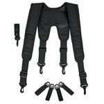 KUNN Tactical Tool Belt Suspenders for Men,Durable Duty Belt Harness with Accessories