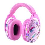 Hocazor HZ015 Kids Ear Protection-SNR 27dB Safety Earmuffs Durable Composite Material Hearing Protector Girls Noise Cancelling Headphones - Pink Ice Cream