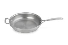 Le Creuset 3-Ply Stainless Steel Uncoated Frying Pan, 28 x 6 cm, 96200228001100, Silver