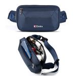 Elmira Waist Bag for Men Women - Fanny Pack for Men Sling Bag for Men Chest Bag Crossbody Side Passport Travel Shoulder Small Waist Pouch for Mobile Cash (Navy Blue, WST-001B)