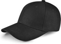 Baseball Cap, Baseball Hat for Men and Women, Washable Casual Dad Hat for Hiking, Walking, Fishing and Daily Use Black