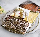 Golden 3D Pop-Up Wedding Card, Elegant Congratulations Card for Wedding, Wedding Gifts for Newlyweds, Invitation Cards, Romantic Pop-Up Card