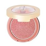 Oulac Luminous Blusher for Cheek Women|Pink Sliver Refletive Glow Highlighter Blushers|Blendable Blusher|Natural Stunning Look|Makeup Vegan Cruelty Free|(F06) Pinky Ice 4.8g