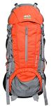 Hiker's way 75 Ltrs Rucksack bags trekking bags Travel Bag Hiking Bag Camping Bag backpacks with waterproof compartment & Rain Cover (Orange)