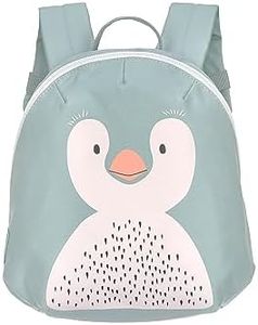 Lässig Mochila Infantil pequeña para guardería Mochila con Correa para el Pecho, 20 x 9.5 x 24 cm, 3,5 L/Tiny Backpack About Friends Penguin, Azul Claro