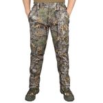 LOOGU Men's Fleece Lined Insulation Camo Hunting Pants Windproof Water-Resistant Softshell Tactical Pants for Men, Loogu Super Tree Camo-thick, 34W x 32L