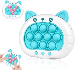 RONSTONE Pop Fidget Game Pop Pro Game for Kids Adult Handheld Quick Push Bubble Light Up Toy 4 Modes - Handheld Puzzle Game Sensory Toys Portable for Boys Girls Gift(Cat)
